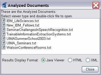 Screenshot of CPE Configurator Analyzed Documents